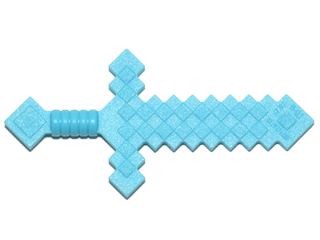 Weapon Sword Blocky in Medium Azure