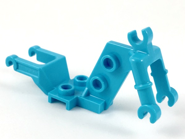 Vehicle Base, Motorcycle Chassis, Clip for Handle in Medium Azure