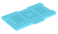 Plate Special 9 x 16 x 2/3 with 1 x 4 Recessed in Medium Azure