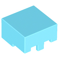 Helmet Rectangular in Medium Azure