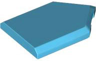 Tile Special 2 x 3 Pentagonal in Medium Azure