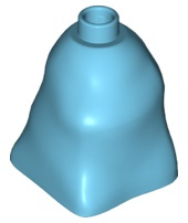 Duplo Brick 2 x 2 x 2 Bag Shaped [Plain] in Medium Azure