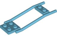 Animal / Creature Accessory, Horse Hitching, 1 x 2 Plate and 2 x 2 Plate [Studded] in Medium Azure