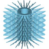 Street Sweeper Brush in Medium Azure