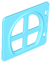 Duplo Door / Window in Medium Azure