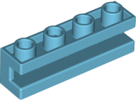 Brick Special 1 x 4 with Groove in Medium Azure
