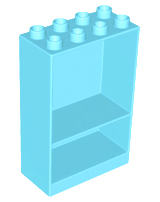 Duplo Cabinet 2 x 4 x 5 in Medium Azure
