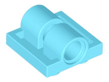 Plate Special 2 x 2 with 2 Pin Holes in Medium Azure