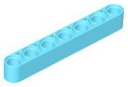Technic Beam 1 x 7 Thick in Medium Azure