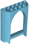 Panel 2 x 6 x 6 with Gothic Arch in Medium Azure