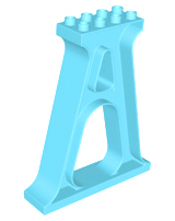 Duplo Support / Column / Girder in Medium Azure