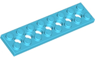 Technic Plate 2 x 8 [7 Holes] in Medium Azure