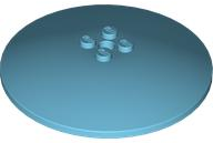 Dish 8 x 8 Inverted [Radar], Solid Studs, Rounded Anti-stud Underside in Medium Azure