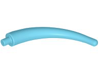 Animal Body Part / Plant, Tail / Claw / Horn / Branch / Tentacle, End Section in Medium Azure