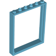 Door Frame 1 x 6 x 6 in Medium Azure