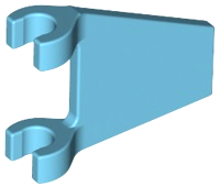 Flag 2 x 2 Trapezoid with Flat Area between Clips in Medium Azure