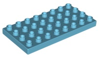 Duplo Plate 4 x 8 in Medium Azure