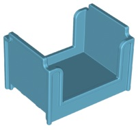 Duplo Bed, Bunk in Medium Azure