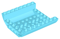 Brick Curved Inverted 8 x 8 x 2 Double in Medium Azure
