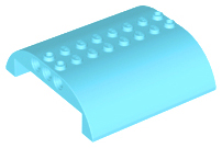 Brick Curved 8 x 8 x 2 Double in Medium Azure