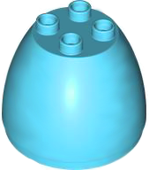 Duplo Egg, Top 4 x 4 x 2 1 / 2 in Medium Azure