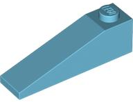 Brick Sloped 18° 4 x 1 in Medium Azure