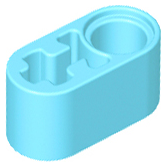 Technic Beam 1 x 2 Thick with Pin Hole and Axle Hole in Medium Azure