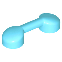 Bar 1 x 3 (Radio Handle, Phone Handset) in Medium Azure
