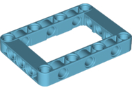 Technic Beam Frame 5 x 7 with 3 x 5 Opening Thick in Medium Azure