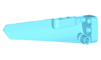 Technic Panel Fairing #6 Long Smooth, Side B in Medium Azure