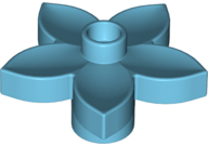 Duplo Plant, Flower with 1 Top Stud in Medium Azure