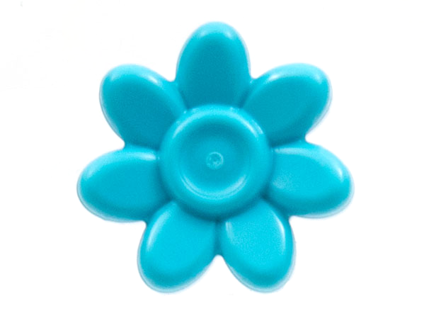Headwear Accessory Heart on Pin in Medium Azure