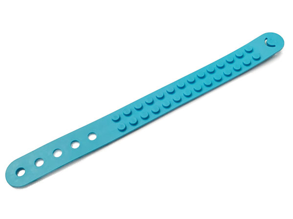 DOTS Bracelet 2 Stud Wide in Medium Azure