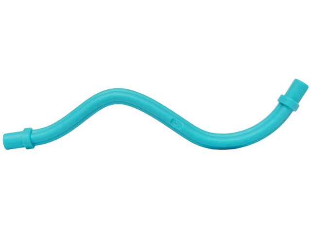 Cable, Curved Flexible with Bars on Each End in Medium Azure