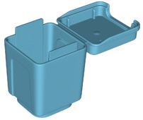 Duplo Garbage Can / Bin in Medium Azure