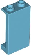 Panel 1 x 2 x 3 [Side Supports / Hollow Studs] in Medium Azure