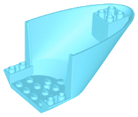 Aircraft Fuselage Curved Aft Section 6 x 10 Bottom in Medium Azure