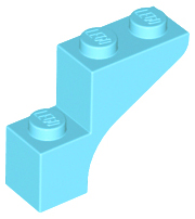 Brick Arch 1 x 3 x 2 in Medium Azure