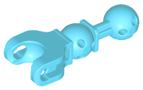 Large Figure Skeletal, Limb, 5L with Ball Joint on Axle and Ball Socket in Medium Azure
