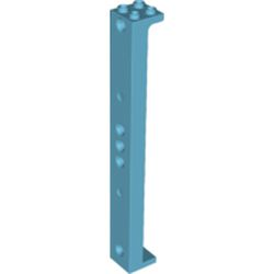 Support 2 x 2 x 13 with 5 Pin Holes in Medium Azure