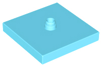 Duplo Turntable 4 x 4 Base, Flush Surface in Medium Azure
