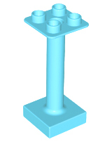 Duplo Support / Umbrella Stand with Square Base (fits 92002) in Medium Azure