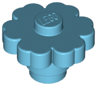 Plant, Flower 2 x 2 - Round [Solid Stud] in Medium Azure