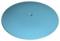 Dish 9 x 9 Inverted with Pin Hole (Radar) in Medium Azure