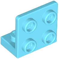 Bracket 1 x 2 - 2 x 2 Inverted in Medium Azure