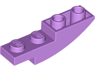 Brick Curved Inverted 4 x 1 in Medium Lavender