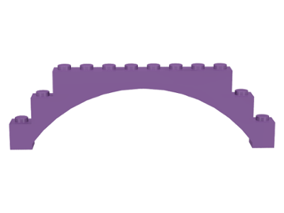 Brick Arch 1 x 12 x 3 Raised Arch in Medium Lavender