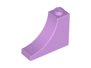 Brick Curved 1 x 3 x 2 Inverted [Inside Bow] in Medium Lavender