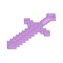 Weapon Sword Blocky in Medium Lavender