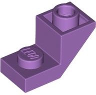 Brick Sloped Inverted 45° 2 x 1 with 2/3 Cutout in Medium Lavender